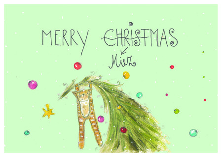 Weihnachts-Postkarte, Bild: Eva Woschitz-Rodler
