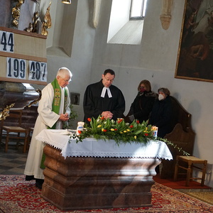 Ökumenischer Gottesdienst mit Pfarrer Johannes Erlbruch und Prof. Helmut Schlacher