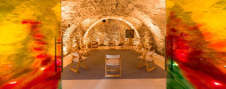 Blick in den Meditationsraum im Haus der Frauen