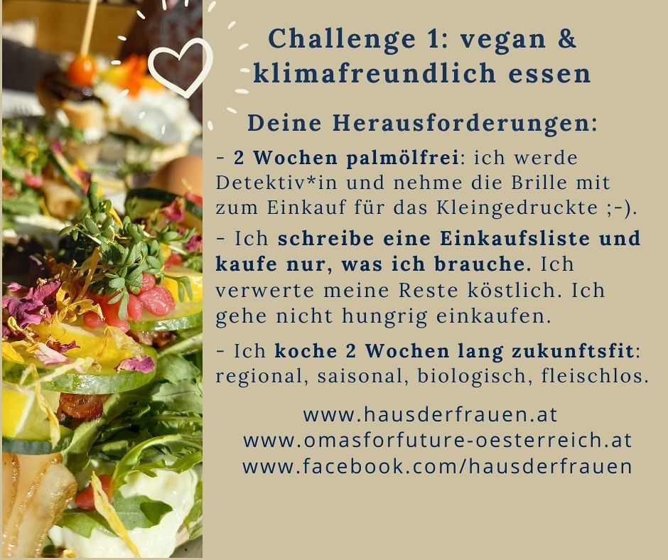 Challenges zu bewusst & klimafreundlich essen